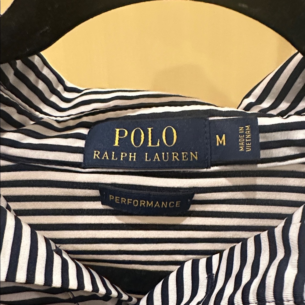 Polo by Ralph Lauren Men's Shirt with Black and White Stripes - Picture 2 of 2